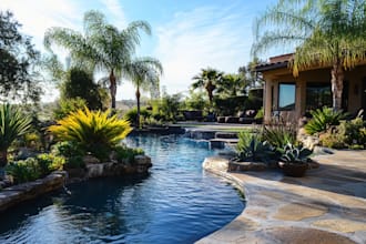 draw 2d site plan, 2d landscape rendering, backyard design
