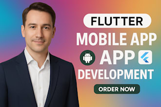 develop a custom flutter app for android and ios with clean UI UX design