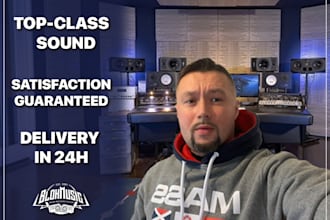 industry level mix and master with analog sound 24h delivery