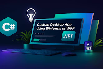 create custom desktop applications using winforms or wpf