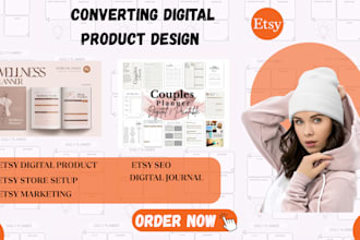 design goodnotes template, etsy all in one planner template, digital journal