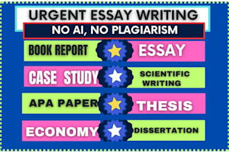 write case study analysis,book report,apa paper, scientific writing, essay