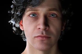 model lifelike meta human character with realistic texture and rigging
