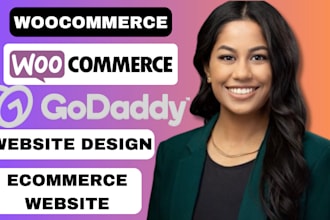 design a responsive woocommerce ecommerce website on godaddy hosting godaddy