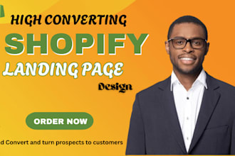 create high converting shopify landing page for your products
