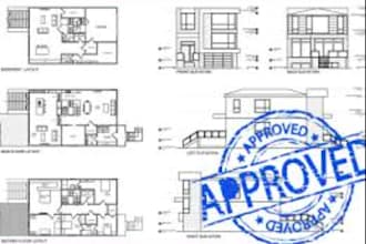 draw site plan,  plot plan of your property for city permit very fast