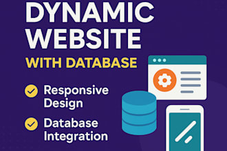build custom full stack websites with database