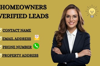 generate valid and verified new homeowner fresh leads and b2b leads