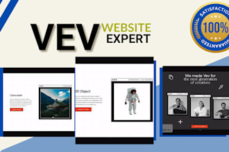 create stunning, responsive vev website UI UX design