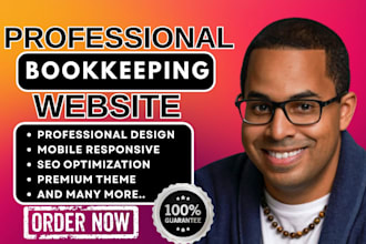 design bookkeeping website accounting website finance website landing page