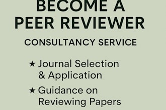 help you become editor or peer review in peer review journal