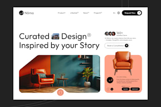 design modern, responsive and user friendly framer website