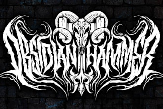 do black, slam, or death metal logo for your band