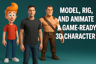 model, rig, and animate a game ready 3d character