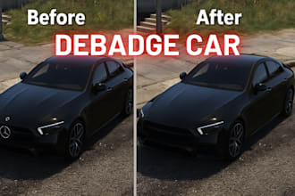 remove car badges professionally in fivem