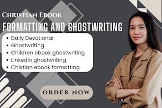 do expert christian ebook writing and journal formatting