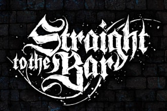 draw logo for your black, death, or thrash metal band