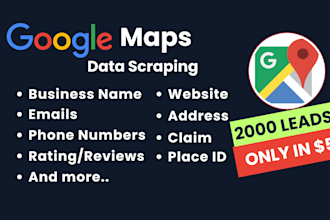 do google maps scraper for b2b leads and data extraction