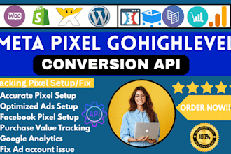 setup meta ads tracking pixels into gohighlevel sales funnel, ads optimization