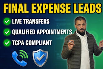 do final expense appointment setting and insurance live transfers