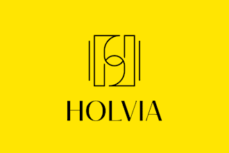 design minimalist wordmark, monogram or initial logo in vector