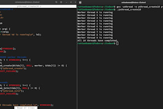 do linux operating system projects using c, cpp or java