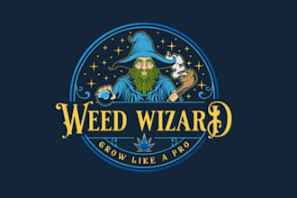 make eye catchy cannabis cartoon mascot logo for you