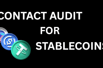 do contract audit for stablecoin, solidity security contract