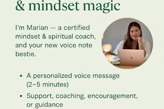 send you a motivational voice message with mindset tips and clarity prompts
