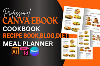 design format canva cookbook recipe book blog diet guide meal planner ebook kdp