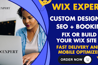 build or fix your wix website  with custom design, seo, and booking integration