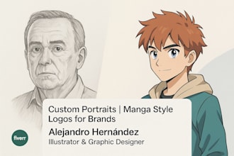 custom artwork inspired by your anime or portrait ideas