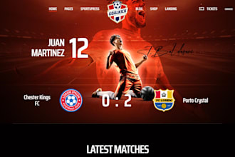 design dynamic football website soccer academy website football academy website
