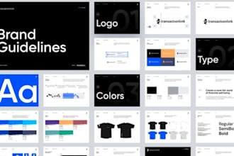 design brand book, brand kit, brand logo, corporate trendy, full brand identity