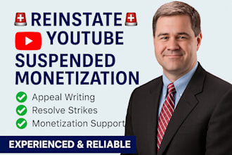 craft a persuasive youtube appeal letter for monetization or reinstatement