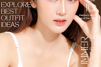 turn your photo into a stunning magazine cover with modern and stylish layout