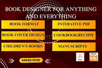 upload, publish format book, ebook, cookbook, manuscripts for amazon kdp