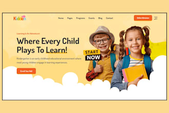 build kindergarten website daycare preschool website nanny childminder website