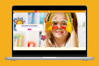 build dynamic kindergarten website daycare website childcare, preschool website