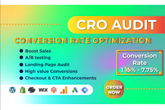 increase the conversion rate of your shopify store cro audit