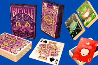 do custom playing card deck poker board game tuck box mockup rulebook uno card
