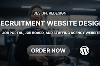 design recruitment website job portal staffing agency site
