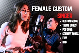 be your female lead singer custom song theme song topline parody song your style