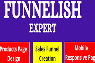 create ecom and affiliate funnelish landing page funnel