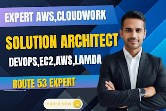 create your AWS, cloud work, solution architect, devops ,ec2,AWS lambde,route 53
