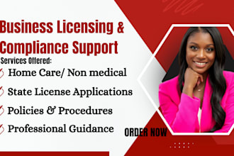 assist non medical agency, healthcare with state compliant license application