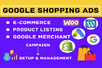 setup, manage google ads to drive sales, leads, conversions to your online store