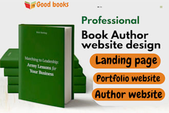 book author website, children book website, ebook landing page, author website