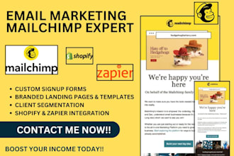 do mailchimp client segmentation signup forms landing page integrate shopify zap