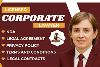 write legal contracts, agreements, nda, privacy policy, terms and conditions